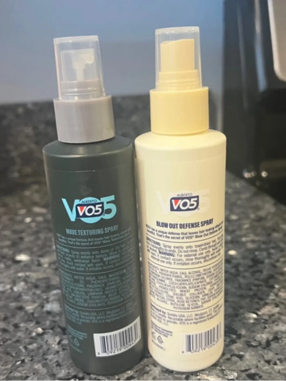 2 VO5 Haircare Products Blow out Defense & Wave Texturing Spray New
